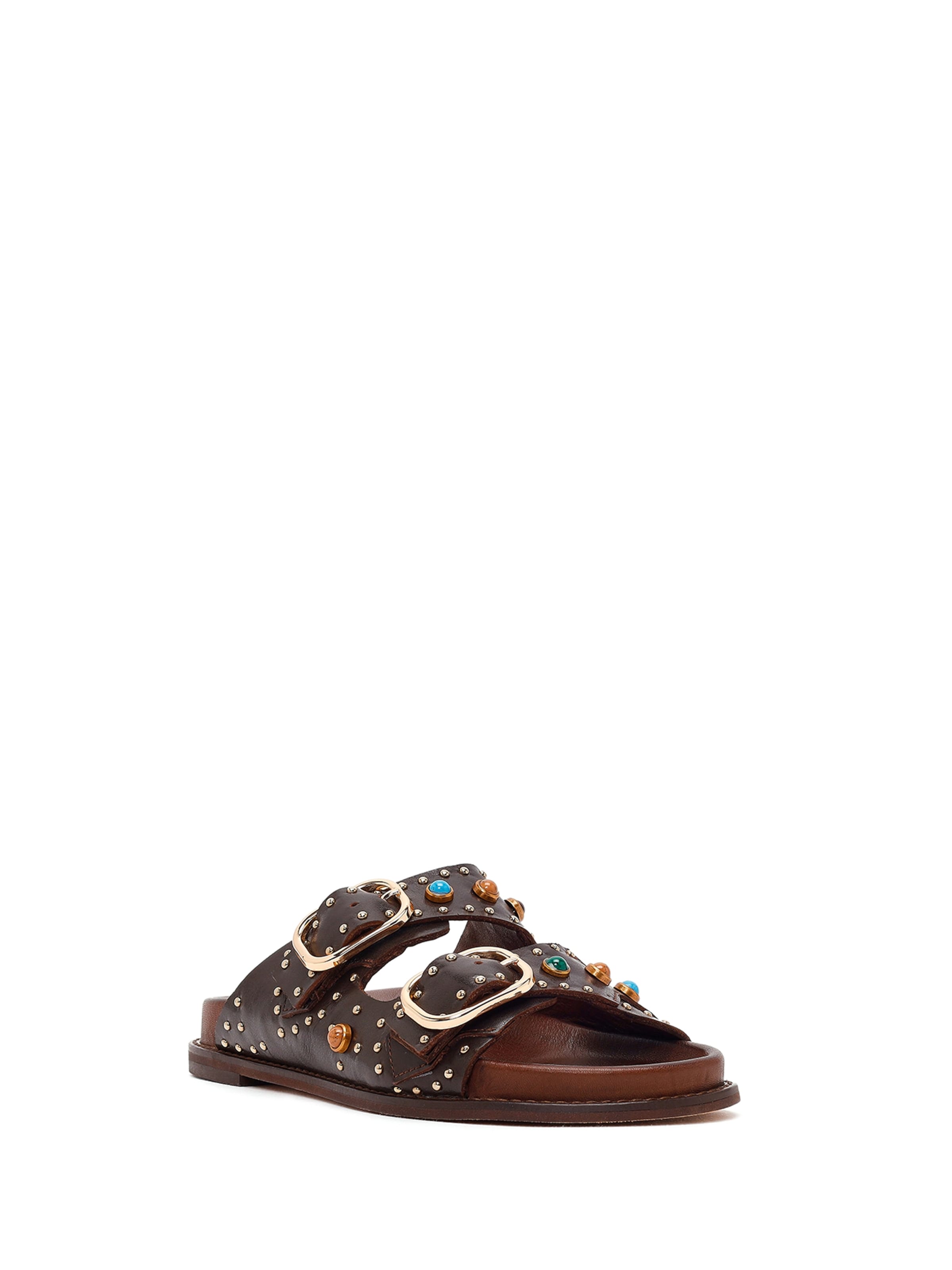 Mule Derimod en marron : devant