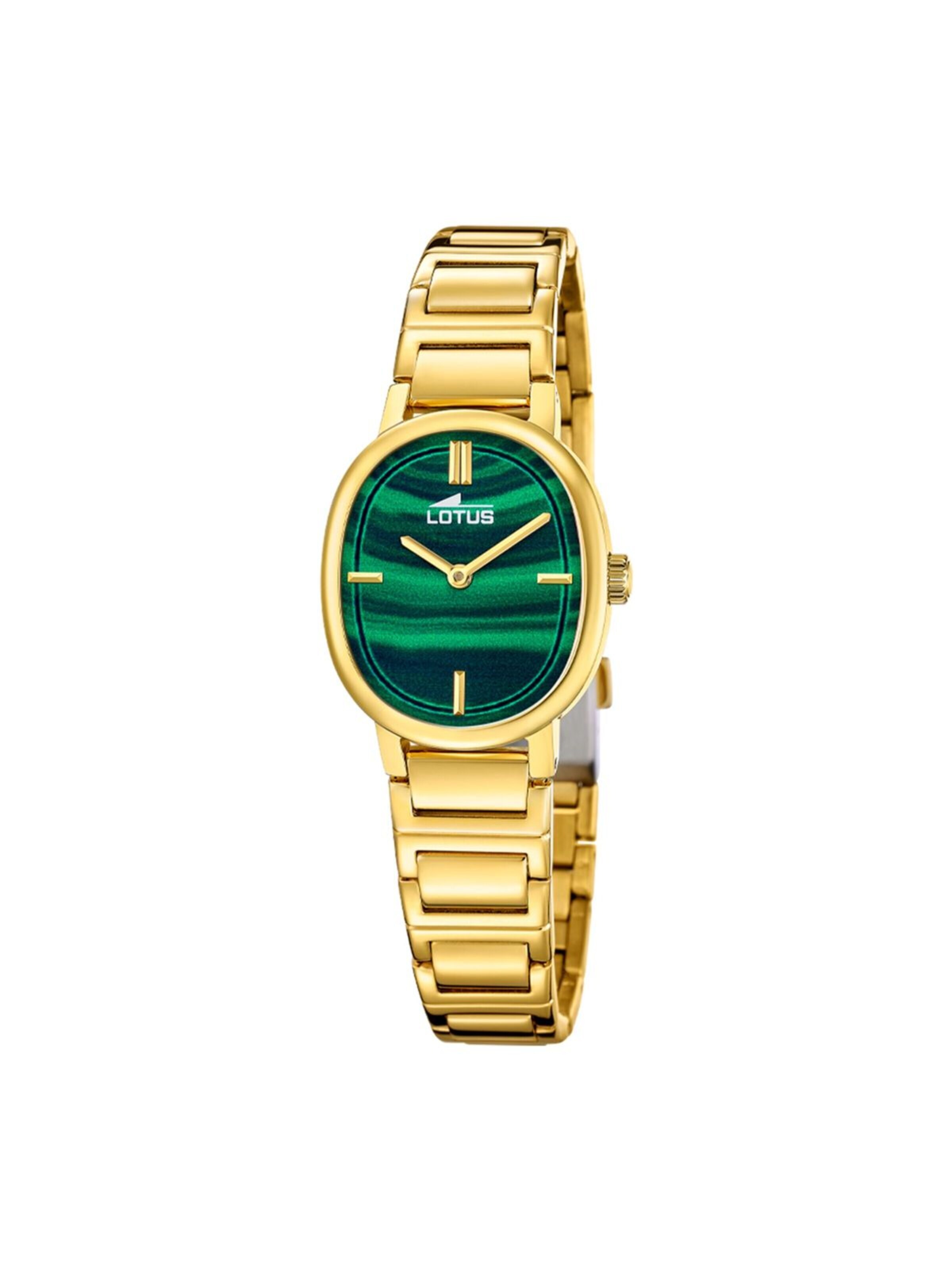Montre à affichage analogique Lotus en vert