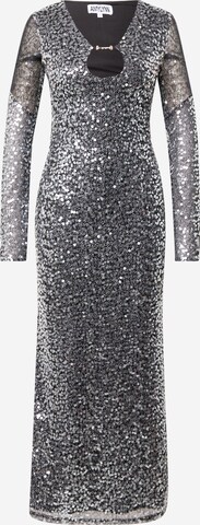 AMY LYNN Evening Dress 'Khloe' in Silver: front