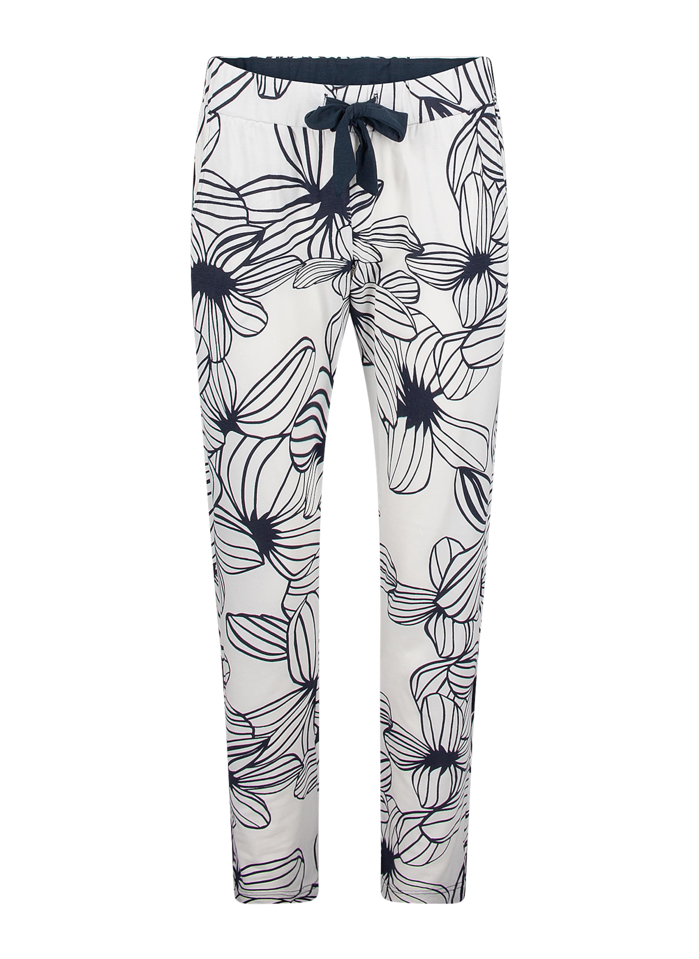 Sanetta Pajama Pants in Blue: front