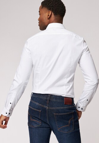 ROY ROBSON Slim Fit Businesshemd 'Extra Slim' in Weiß