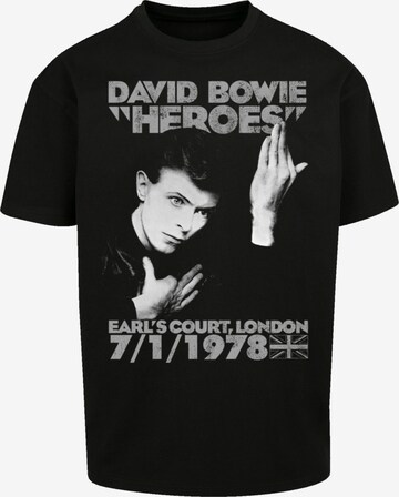 T-Shirt 'David Bowie Earls Court Heroes' F4NT4STIC en noir : devant