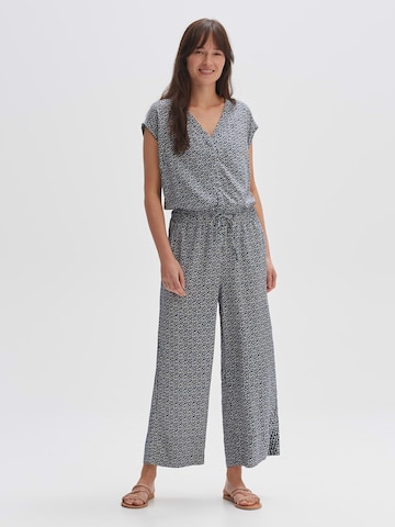 OPUS Jumpsuit 'Moneli grafic' in Blauw: voorkant