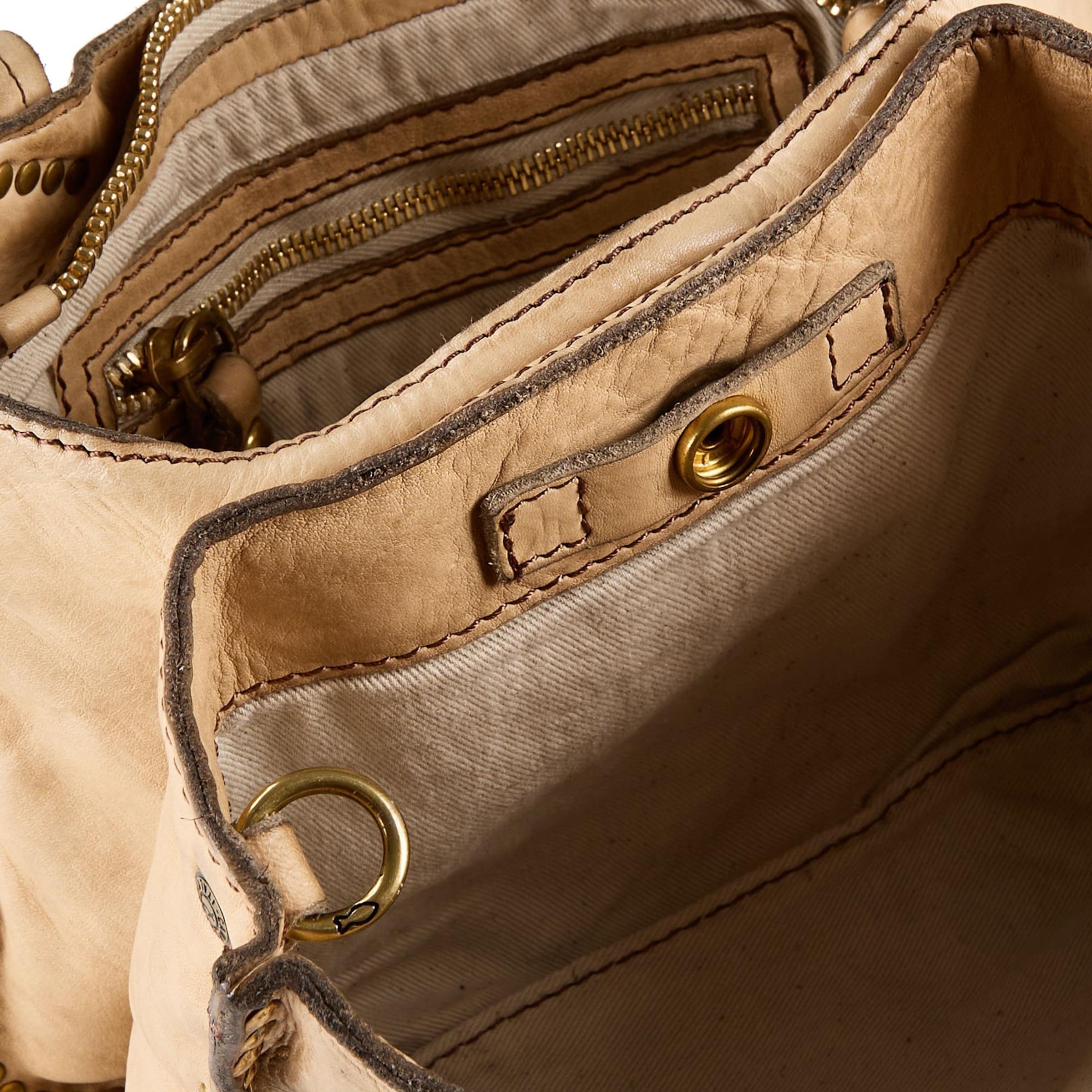 Campomaggi Schoudertas 'Cora' in Beige