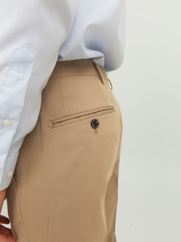 JACK & JONES Slim fit Pleated Pants 'Franco' in Brown