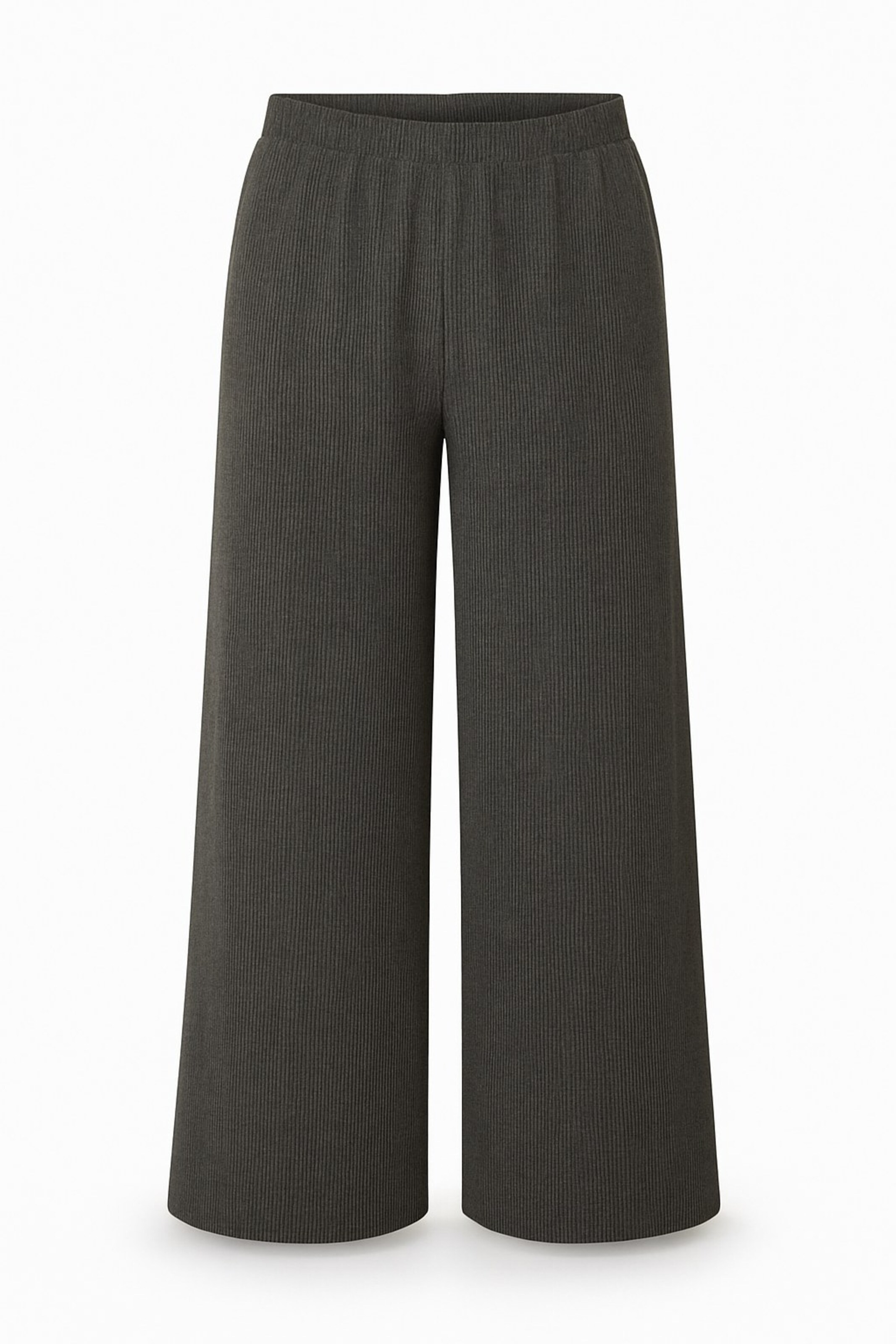 Stil Diva Wide leg Broek in Groen: voorkant