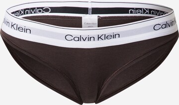 Calvin Klein Underwear Трусы-слипы в Коричневый: спереди