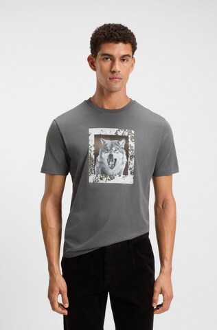 BOSS Shirt 'Te_lupo' in Grey: front