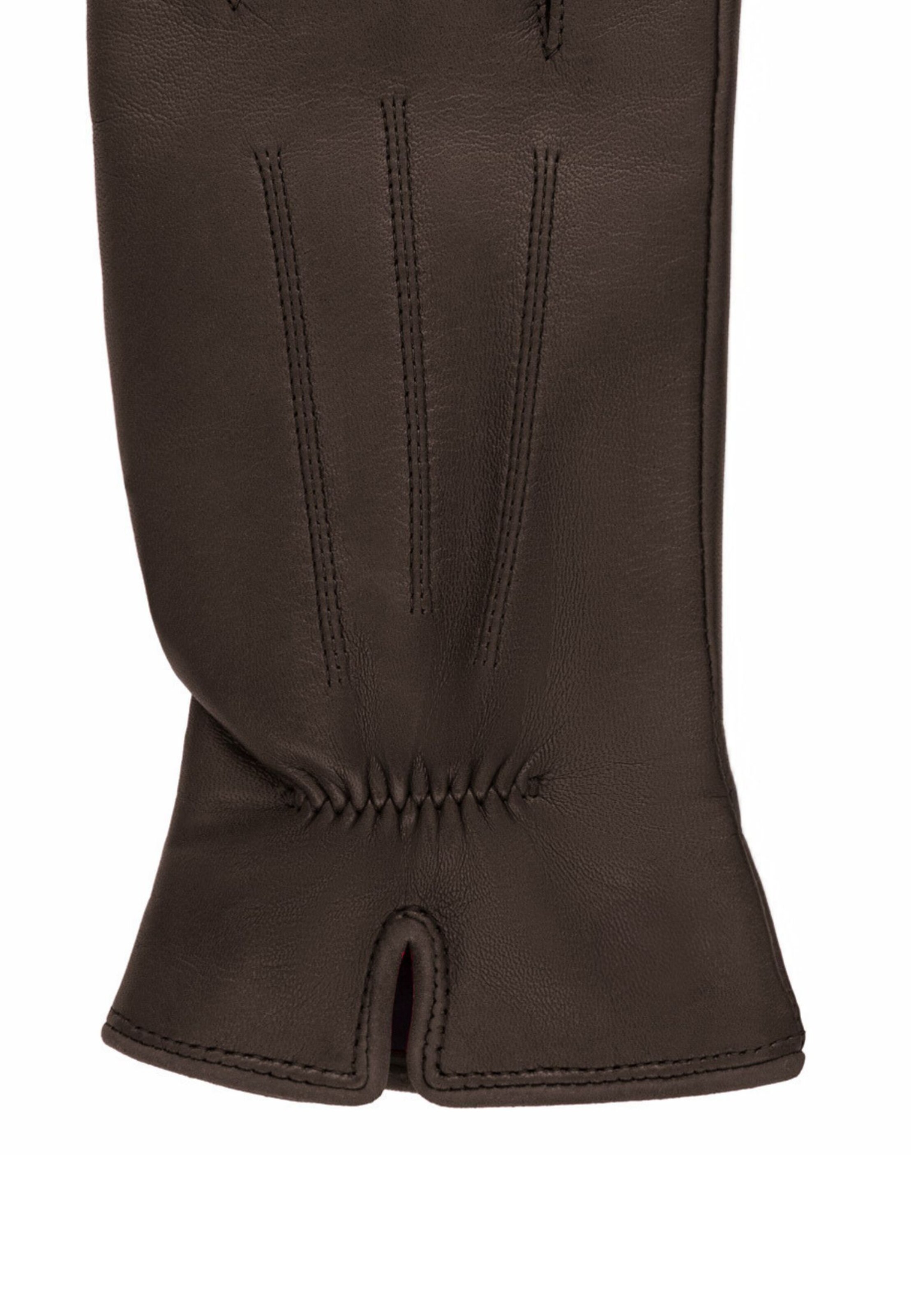 Roeckl Vingerhandschoenen 'ANTWERPEN PLAIN' in Bruin