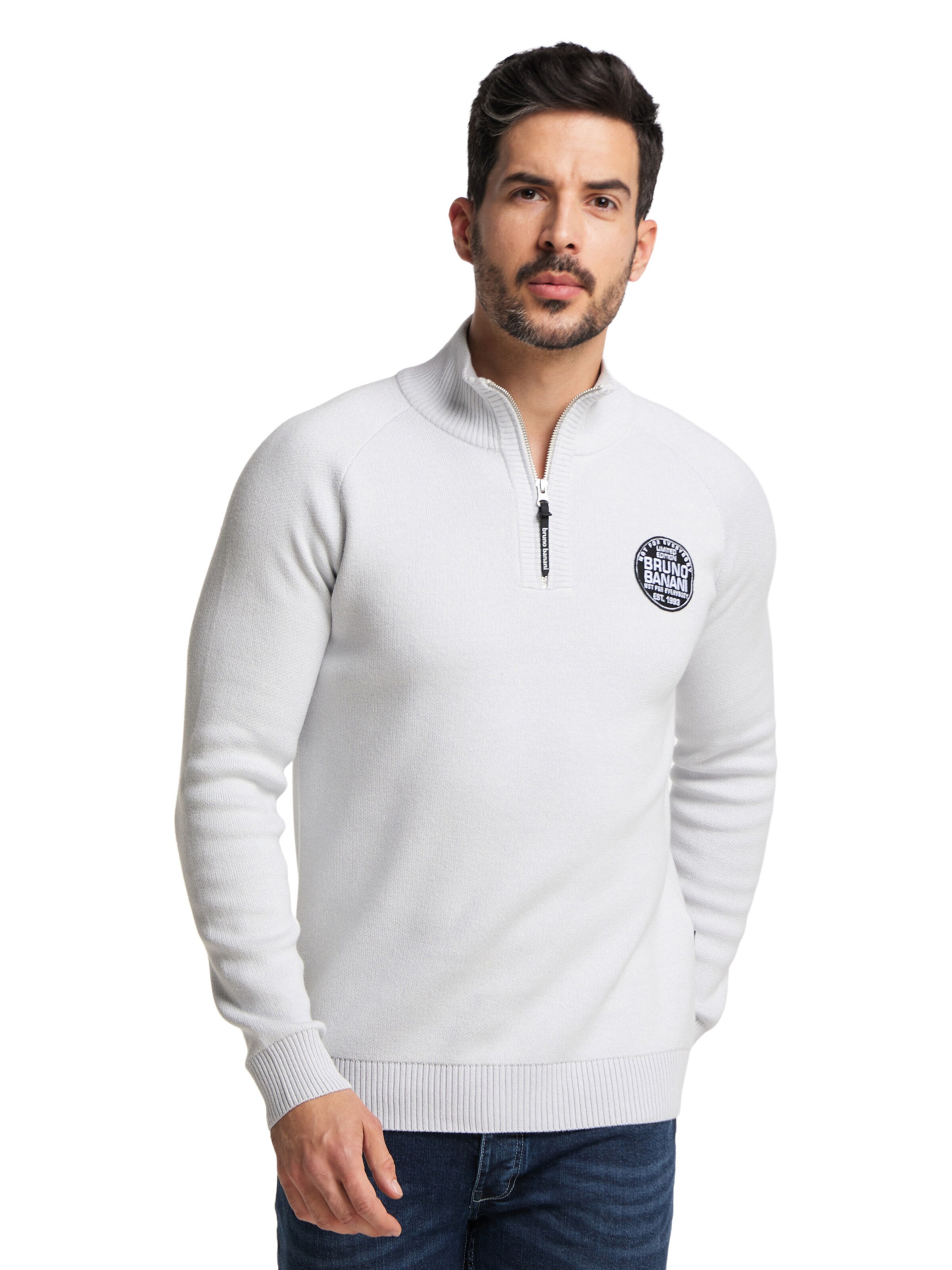 Bruno Banani Pullover ' BANKS ' in Grau: Vorderseite