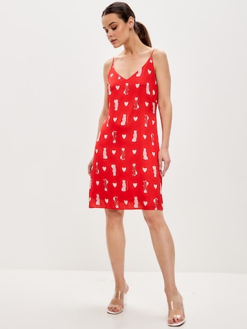 Cat e Lolette Zomerjurk 'Loungewear dress' in Rood