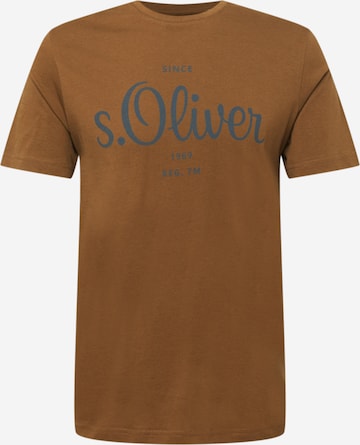 s.Oliver T-Shirt in Braun: predná strana