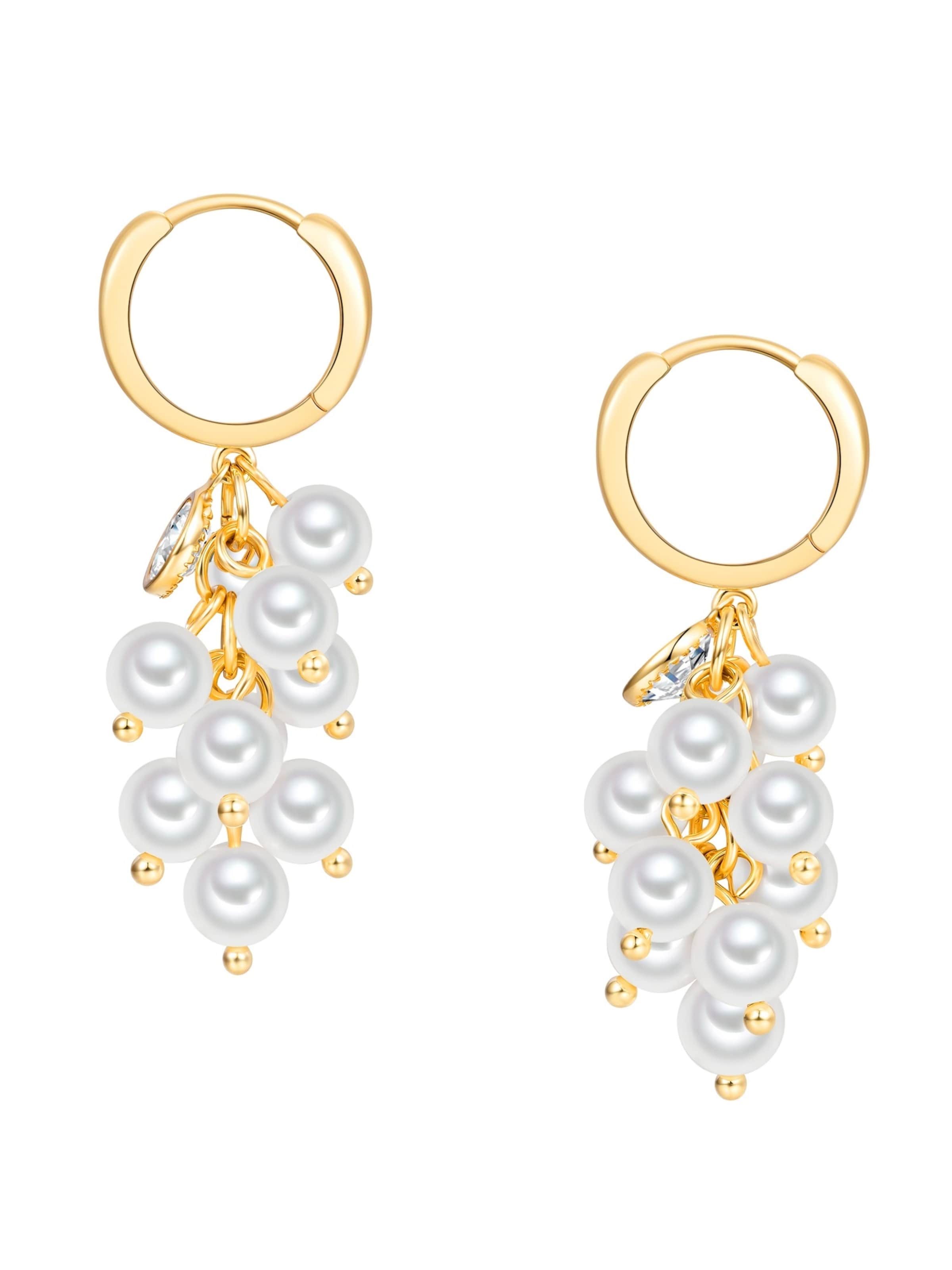 Orecchini di Lulu & Jane in bianco