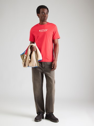 MUSTANG Póló 'Style Austin' - piros