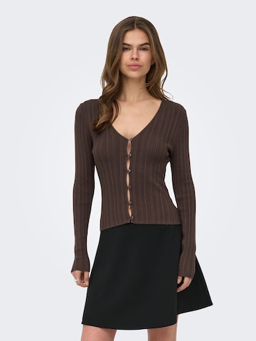 Cardigan ONLY en marron : devant