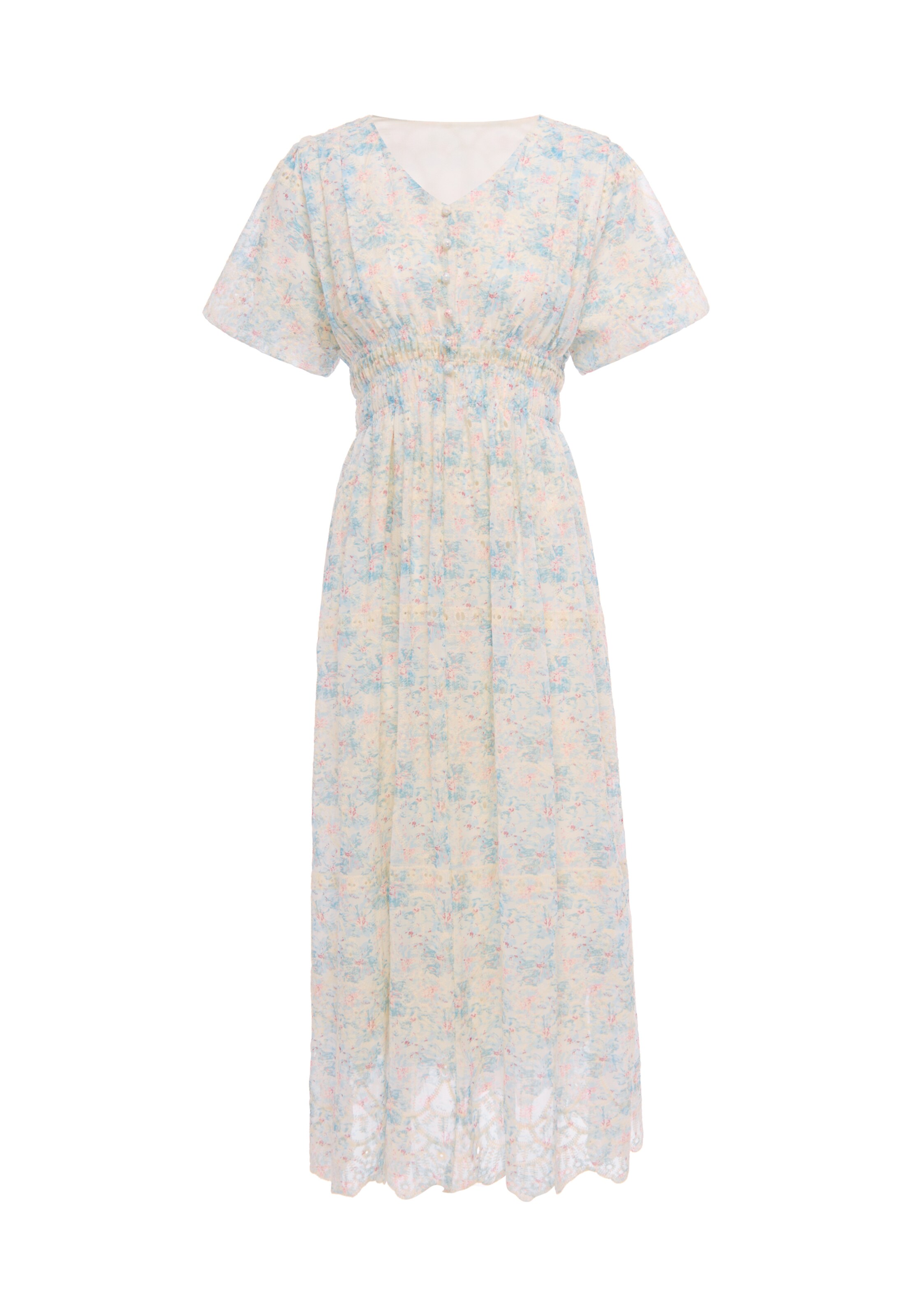 Usha - Vestido en beige: frente