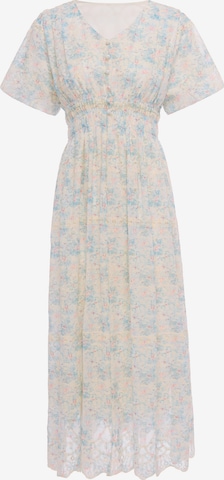 Usha - Vestido en beige: frente