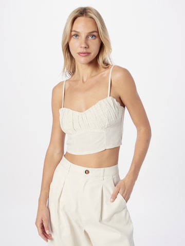 NLY by Nelly Top in Beige: front