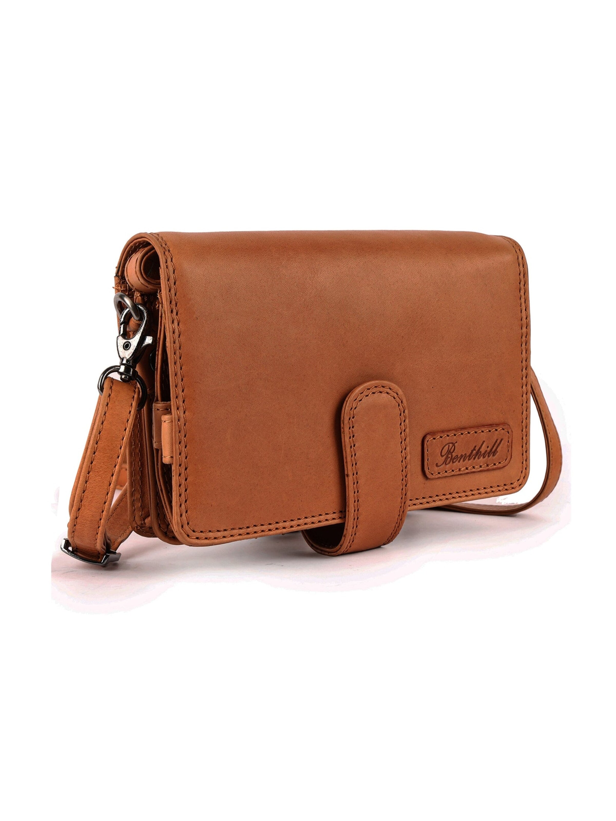 Benthill Crossbody Bag in Brown: front