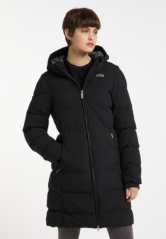 ICEBOUND Winter Coat in Black: front