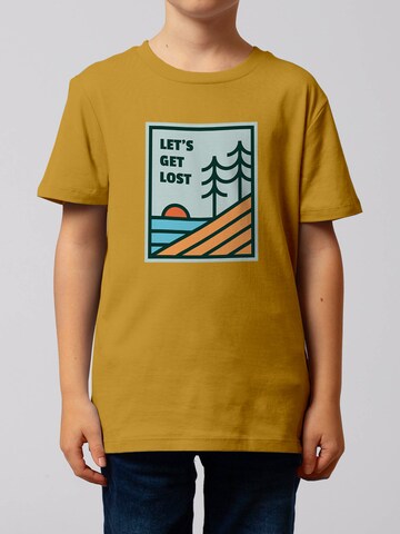 watabout.kids Shirt 'Let's Get Lost' in Yellow