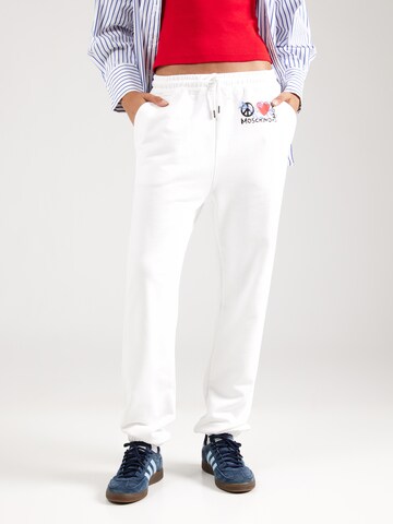 Moschino Jeans regular Παντελόνι σε λευκό: μπροστά