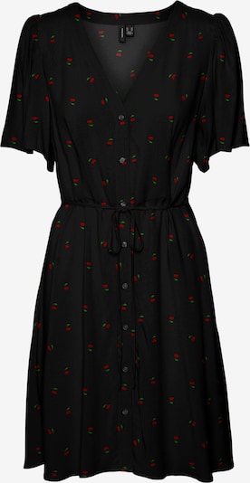 VERO MODA Košulja haljina 'VMALBA' u travnato zelena / crvena / crna, Pregled proizvoda