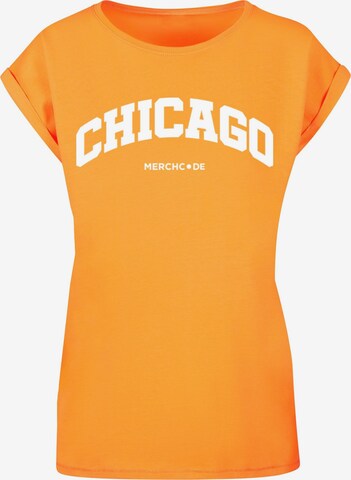 Merchcode T-Shirt 'Chicago' in Orange: predná strana