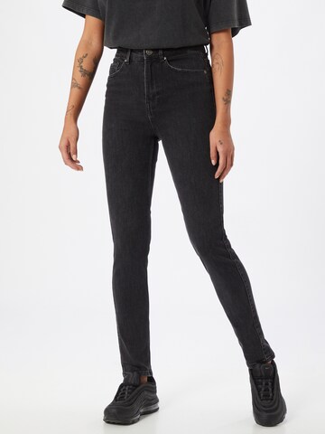 PIECES Skinny Jeans 'LILI' in Black: front