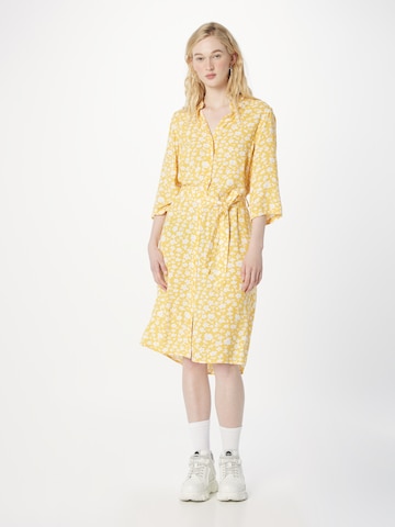 VILA Sukienka koszulowa 'CELINA' w kolorze żółty: przód