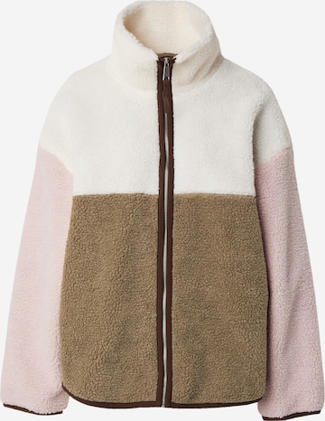 Giacca di pile di Monki in verde: frontale