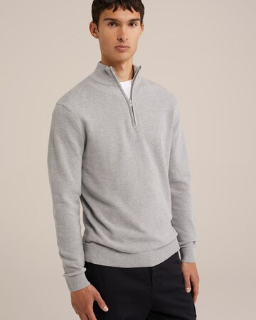 WE Fashion Пуловер в сиво: отпред