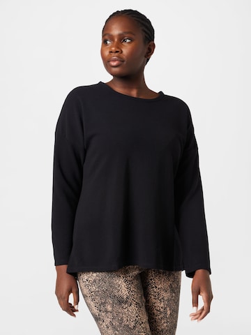 ABOUT YOU Curvy Shirt 'Henrike' in Black: front