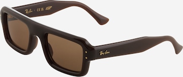 Lunettes de soleil '0RB4954' Ray-Ban en marron : devant
