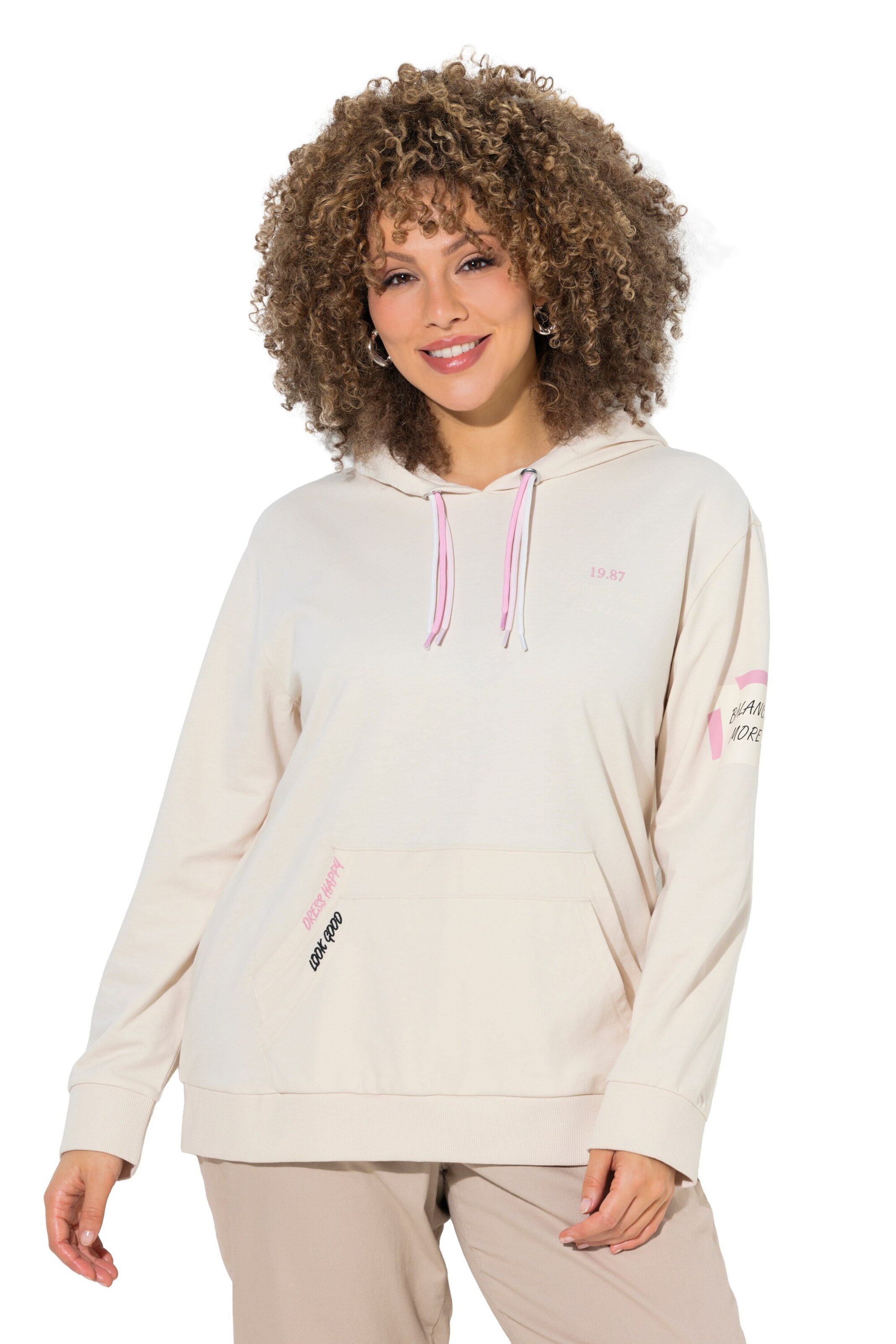 Ulla Popken Sweatshirt in Yellow: front