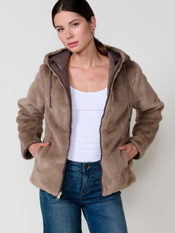 KOROSHI Přechodná bunda – hnědá