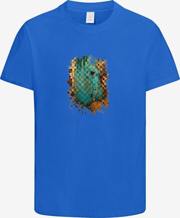 HUSKSWARE Shirt 'Grafik' in Blau: Vorderseite