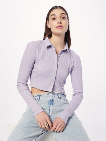 Calvin Klein Jeans Bluse in Lila: predná strana