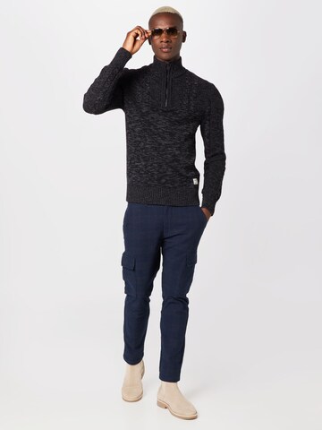 JACK & JONES Knit Cardigan 'Ted' in Grey