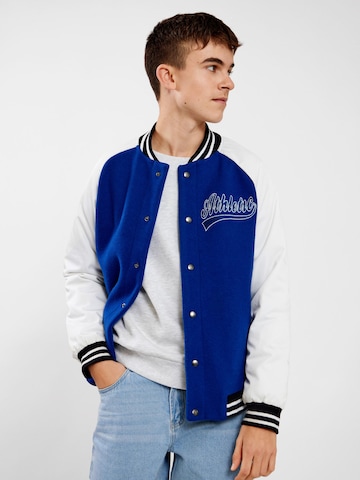 Giacca di mezza stagione 'Varsity' di LMTD in blu: frontale