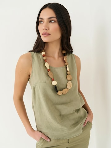 Camomilla Italia Blouse 'Titan' in Groen: voorkant