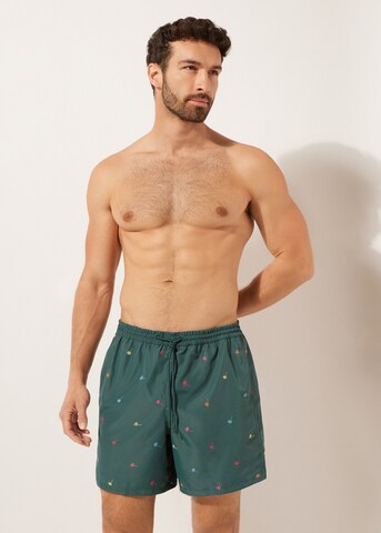 CALZEDONIA Regular Board Shorts in Green