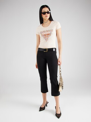 GUESS T-Shirt 'Blumen' in Pink