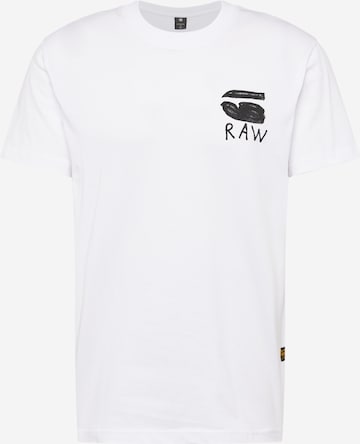 G-STAR T-Shirt 'Burger' in Weiß: Vorderseite