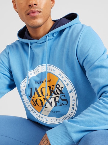 JACK & JONES Sweatshirt 'LOOF' i blå