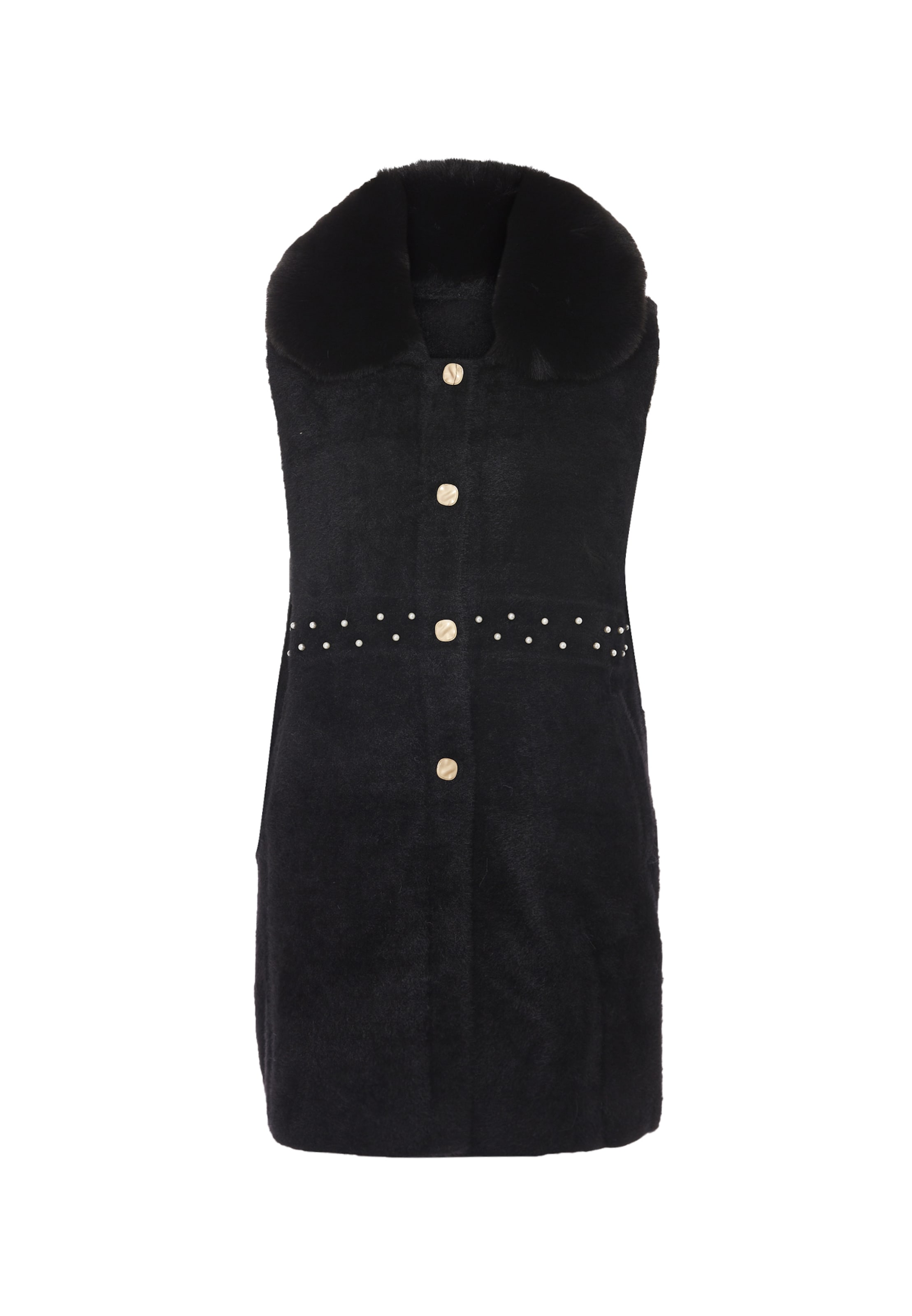 CARNEA Strickweste in Schwarz: Vorderseite