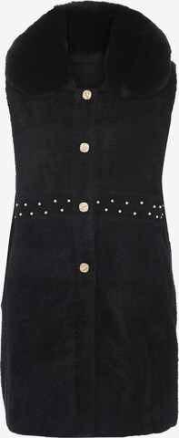 CARNEA Knitted Vest in Black: front