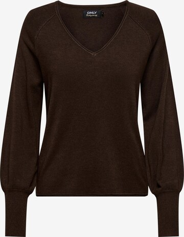 Pull-over 'MILA' ONLY en marron : devant