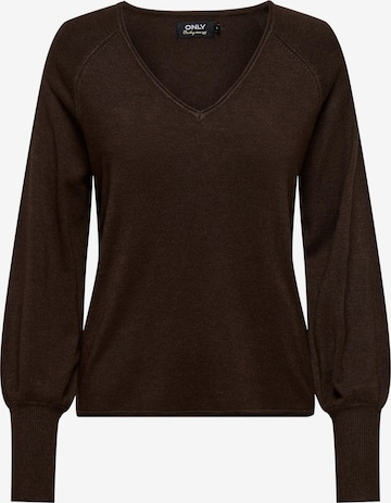 ONLY Sweater 'MILA' in Brown: front