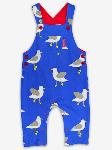 Toby Tiger Regular Overalls 'Bio-Baumwoll Kinder Latzhose mit Möwentanz-Druck' in Blue: front